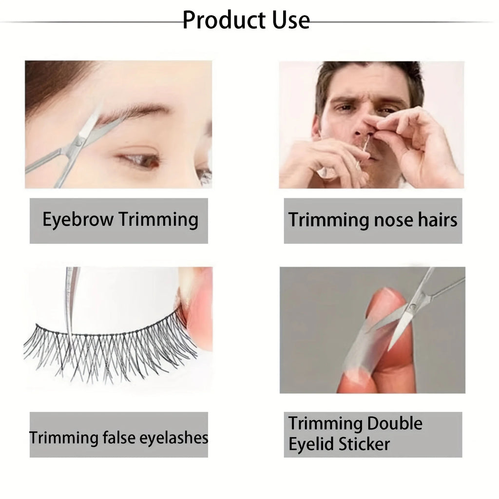 Small Stainless Steel Scissors For Nails, Eyebrow And Nose Hair Scissors, Nail Trimmers, Facial Trimmers, Makeup And Beauty Tool