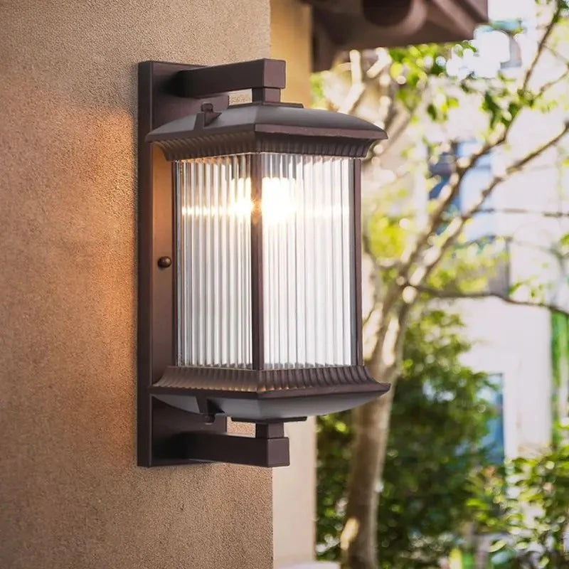 Aisle Outdoor Garden Courtyard Exterior Corridor Balcony Modern New Chinese Villa Door Light Wall Light