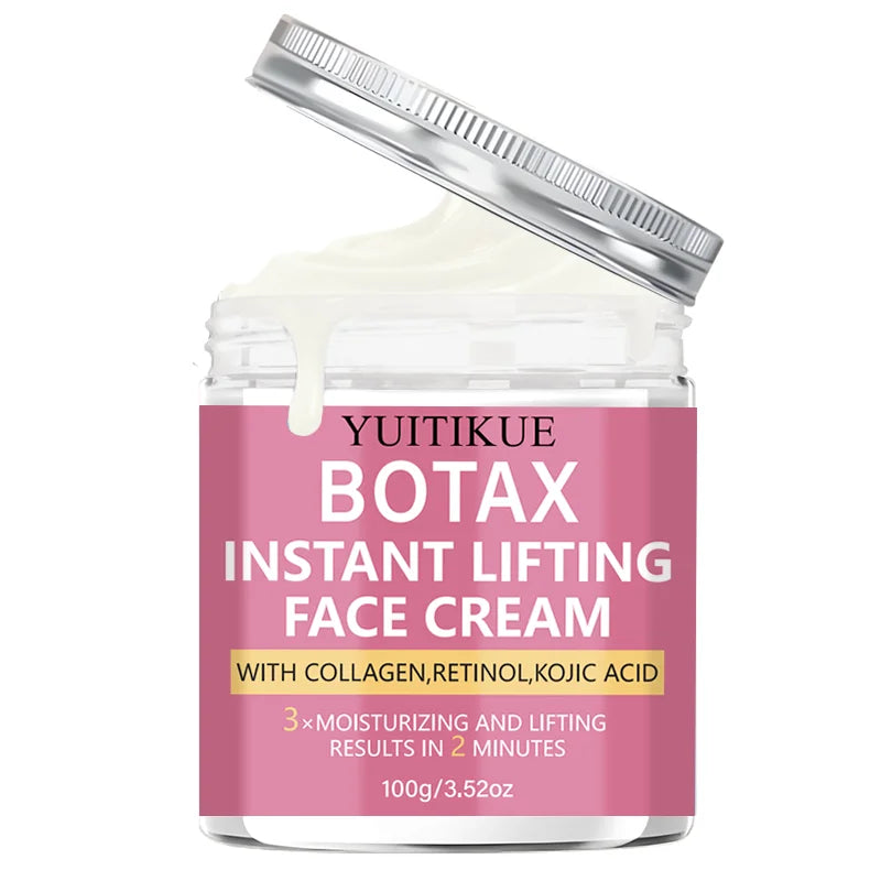 YUITIKUE BOTAX Face Cream Instant Lifting Collagen Retinol Kojic Acid Hydrating Smoothing Texture