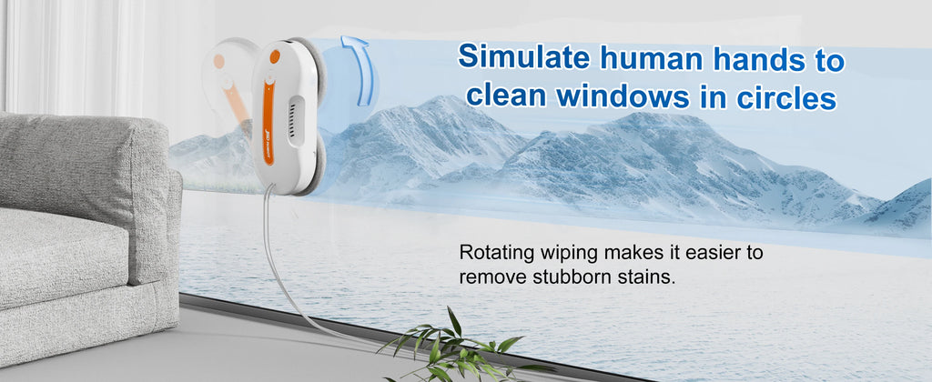 Ultra Low Noise Multifunctional Smart Window Cleaning Robot Household Villa Automatic Glass Cleaning Equipment
