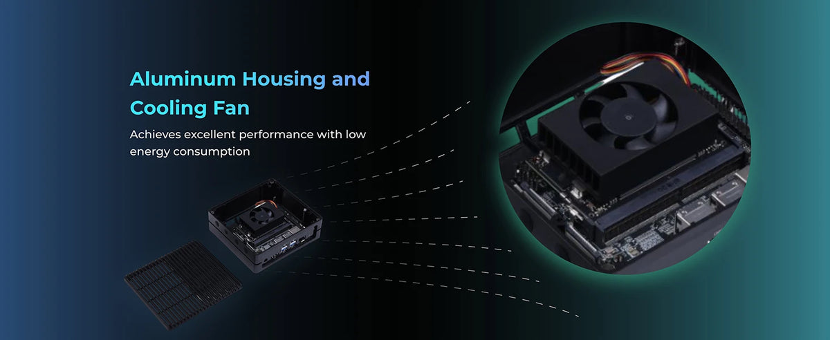 Orin Nano 4GB ReComputer J3010 Edge AI Device - Super Mode, 4xUSB 3.2, M.2 Key E/M