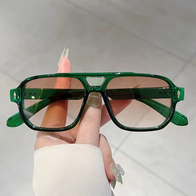 New HD Ultra Light Small Arrowhead Fashion Sunglasses UV400 Retro UV Protection Driving Street Shooting Riding Shades Eyeglasses