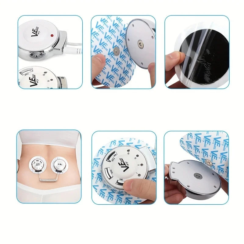 1 Portable Home Body Beauty Machine with Exercise Belt 2 Massage Stickers for Fat Burning Body Sculpting and Weight Loss Massage