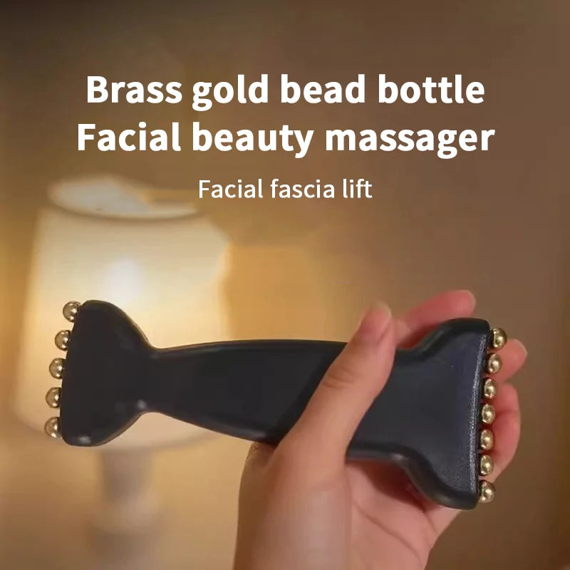 Reduce Puffiness Massager Face Lifting And Tightening Traditional Brass Meridian Brush Skin Scraping Eye Body Spa Facial Beauty