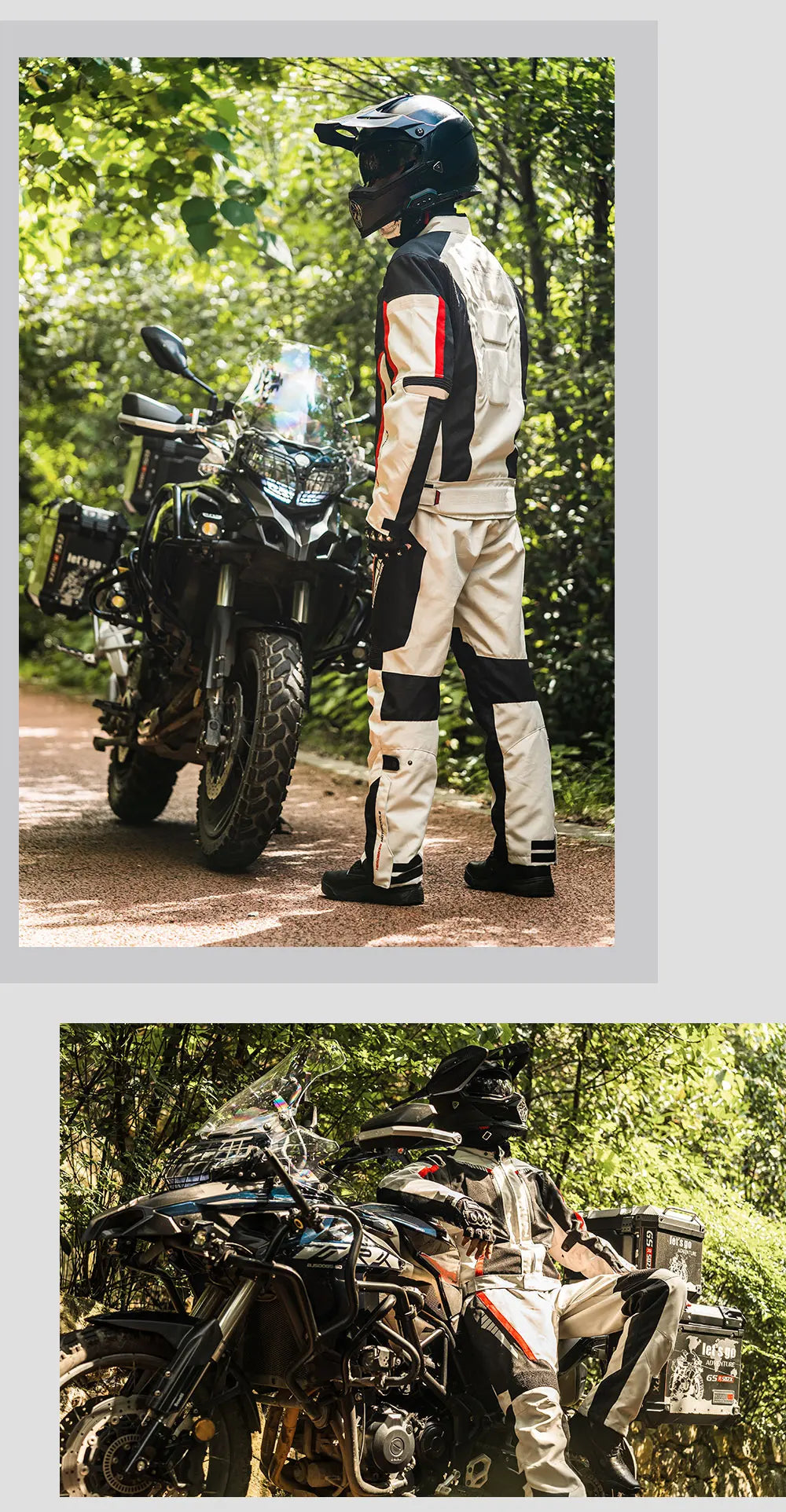 Men Waterproof Motorcycle Jacket Night High Visible Motorbike Racing Jacket Motorcycle Pants Moto Clothing With EVA Protection