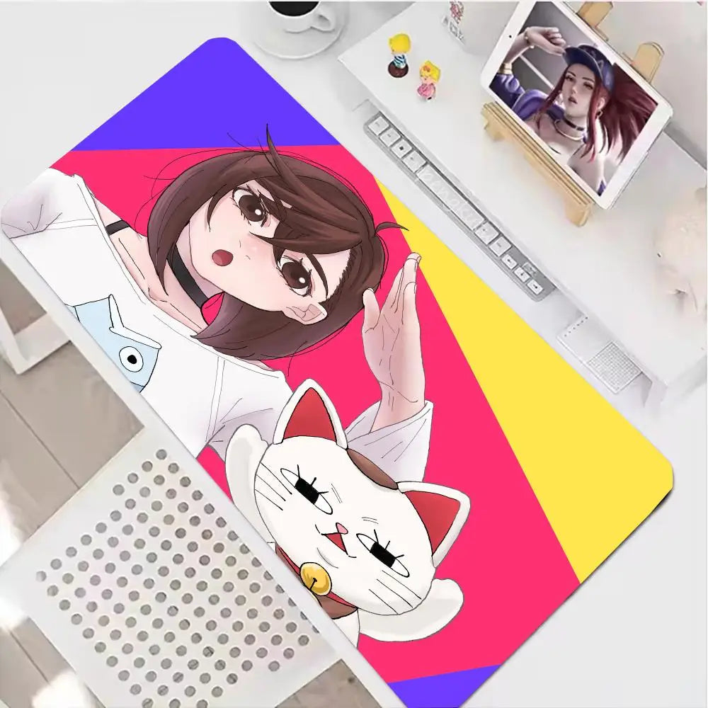 Dandadan Mouse Pad XXL Anime Extended Laptop Ayase Momo Takakura Ken Seiko teclado Mousepad Gaming Accessories Keyboard Desk Mat