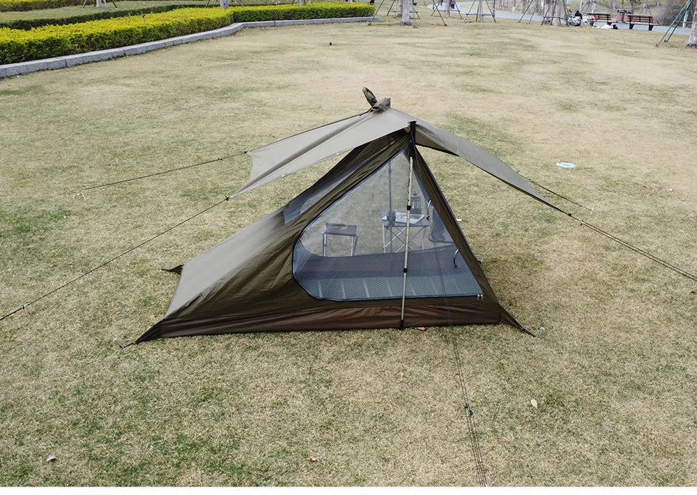Airy 1 Mesh Tent Trekking Pole Tent Lightweight Solo Tent Camping Tarp Tent Hiking backpacking Single One Person Tent Shelter