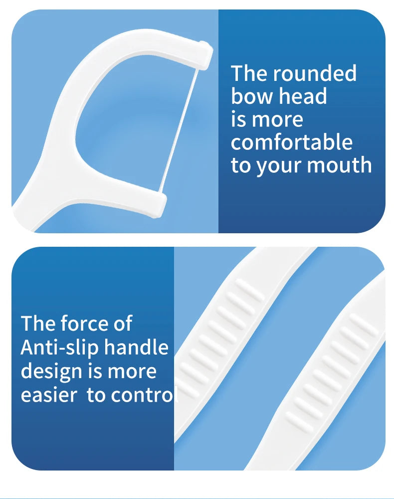 600/300/150/50pcs Ultra-Fine Toothpicks, Home Set, Portable and Disposable Care Floss- Deep Cleaning for Oral Care