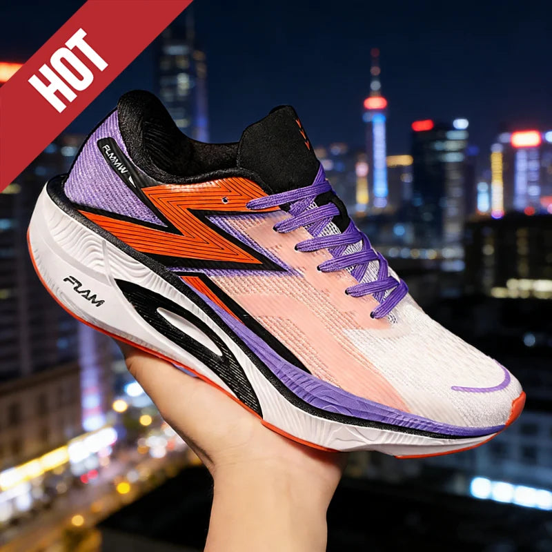 Running Shoes Carbon Board Speciality Marathon Men Sports Breathable Lightweight Women's Comfortable Athletic Nonskid Sneakers