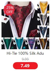 Hi-Tie Silk Mens Waistcoat Tie Set Gold Brown Orange Beige Ivory Khaki Bronze Sleeveless Jacket Suit Vest Necktie Hanky Cufflink