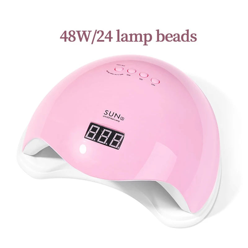 Nail Dryer Gel Nail Polish Curing LED UV Light With 4 Timers Automatic Sensor LCD Display Professional Nail Art Tools Accessorie