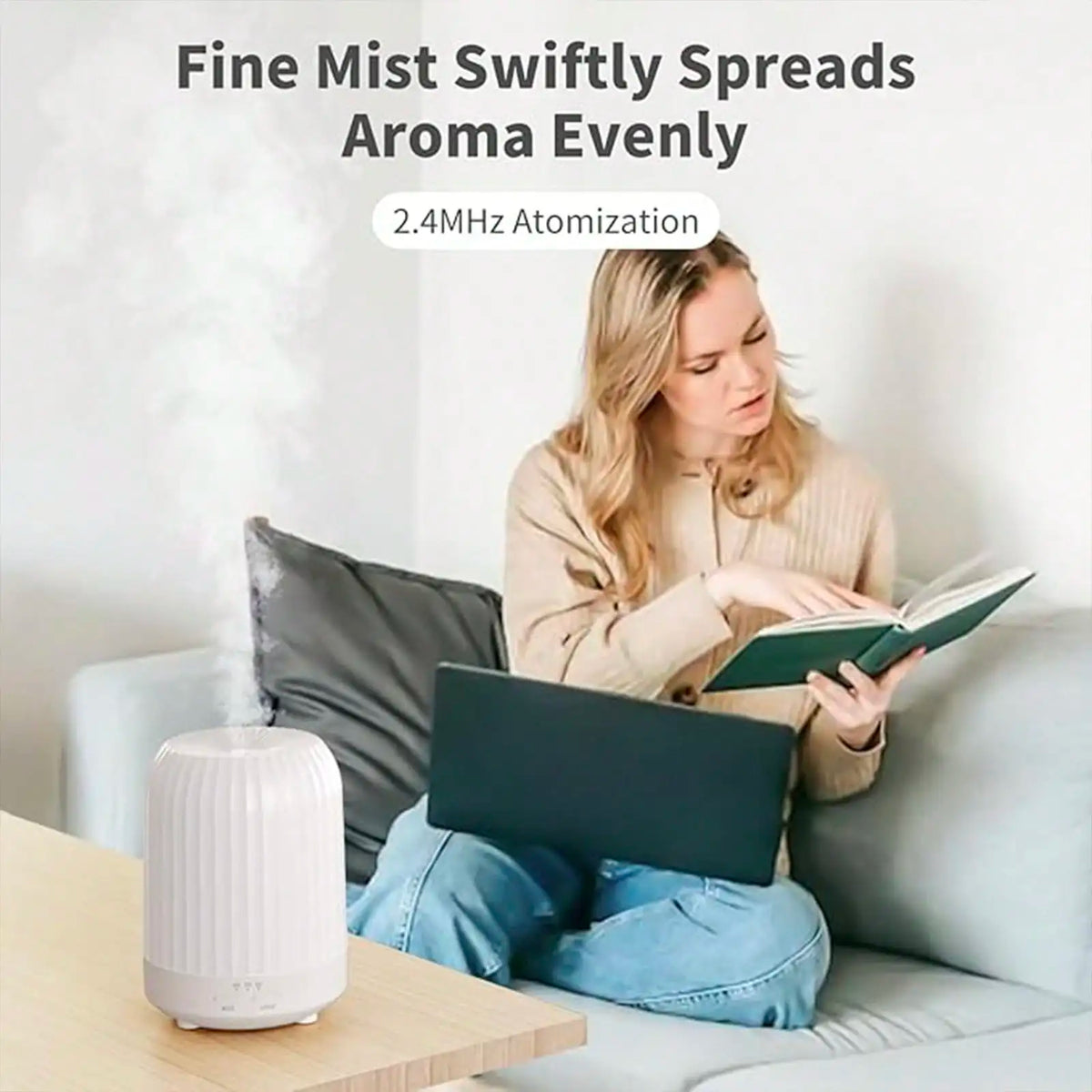 Pack Quiet Essential Oil Diffuser 250ml Humidifier for Bedroom Home 7 LED Lights Auto Shut Off Timer Aromatherapy