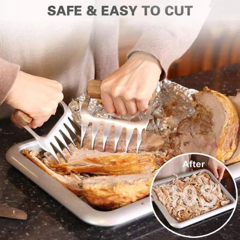 Bear Claws Barbecue Fork Pull Shred Pork Shredde Manual Meat Clamp Roasting Fork Kitchen Tool Bbq Accessories Kitchen Gadgets