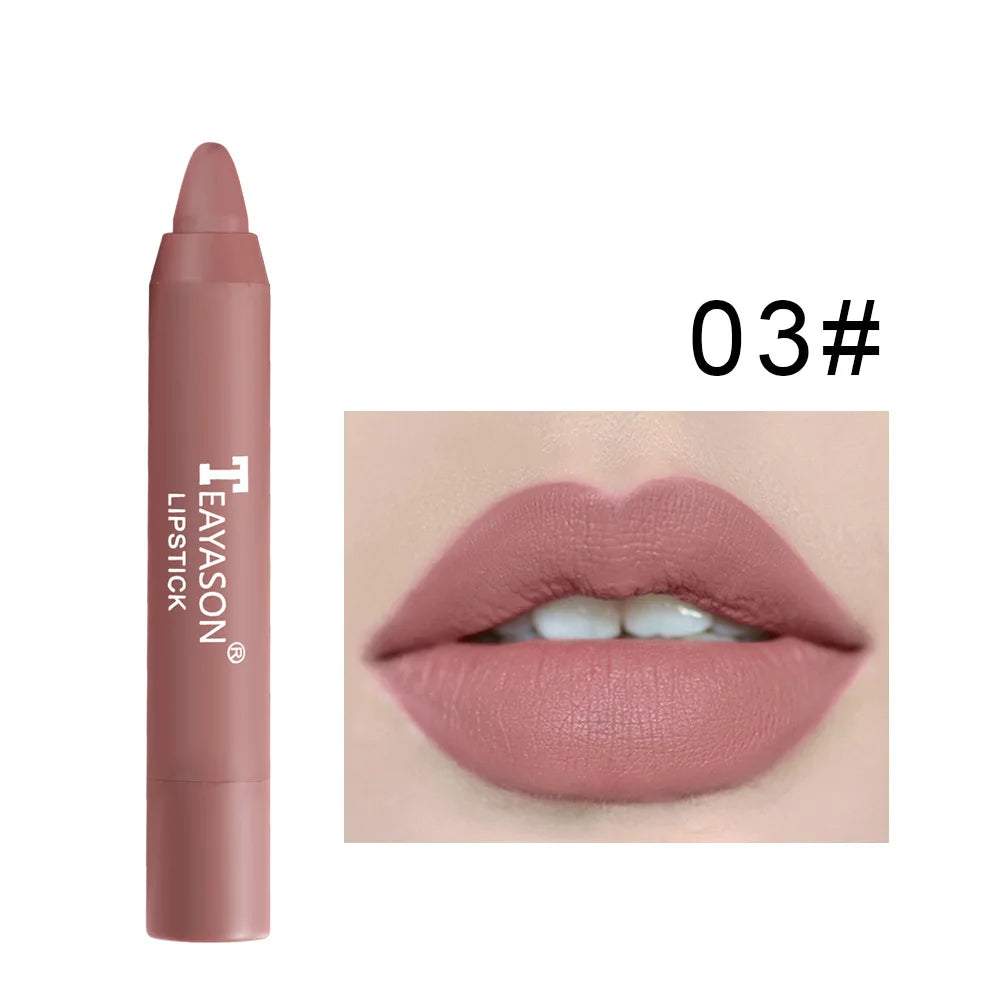 Matte Lipstick That Doesn'T Smudge, Provides Long-Lasting Color, Waterproof and Sweat-Proof, Versatile for Everyday Use, a Must-Have