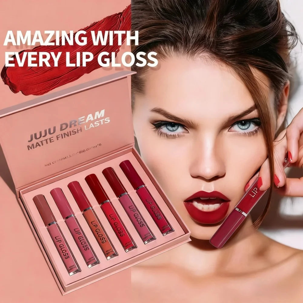 Matte Liquid Lipstick Set Waterproof Long Lasting  Smudge Proof Lip Gloss Easy to Apply Non Transfer Holiday Gift