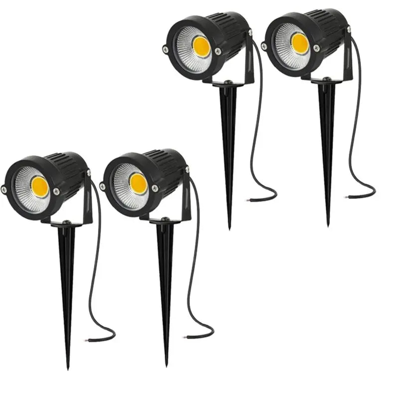 ABMH-4PCS Garden Lights 4PCS Outdoor Waterproof Garden Light IP66 Waterproof For Garden Lawn