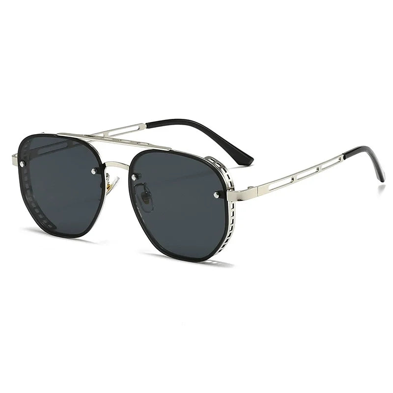 2026 New Classic and Fashionable Double-beam Metal Sunglasses, High-end, Simple and Versatile Sun Glasses for Man Women