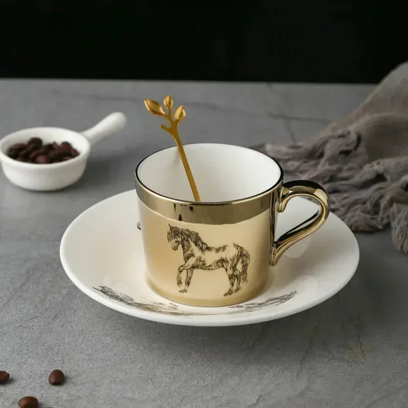 New Dynamic Mirror Reflection Cup Mug 250~300ml Home Drinkware Creative Ceramic Anamorphic Cup Coffee Tea Set Interesting Gift