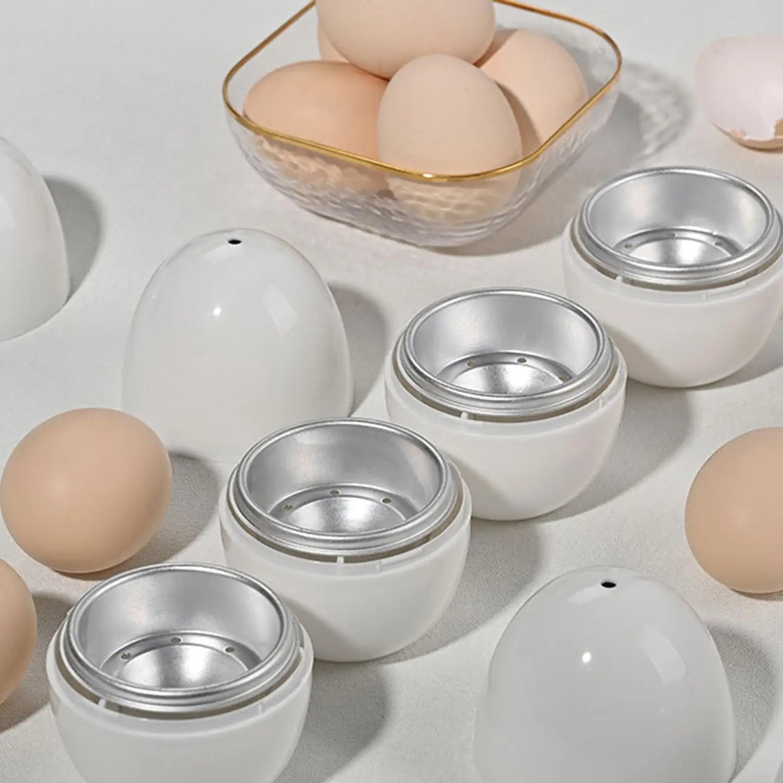 Microwave Boiled Egg Cooker For Hard Soft Rapid Eggs Kitchen Gadgets For Quick Egg Boiling Cooking Accessories