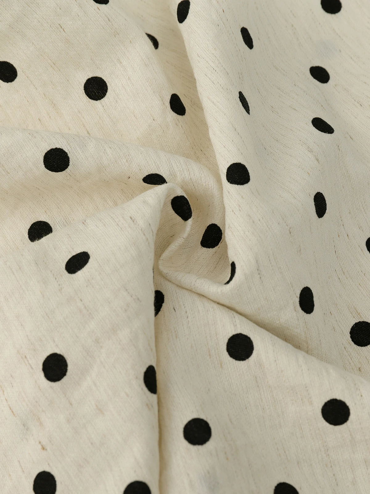 Linen Polka Dot Wide-Leg Pants for Women's Summer, Thin High-Waisted Loose and Laid-Back Style Yamamoto Pants, Casual Straight-L