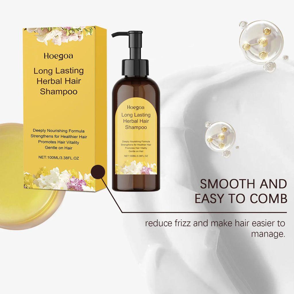 Jasmine Hair Nourishing Shampoo Repair Damaged Improve Thicken Scalp Irritating Treatment Control Dandruff Hair Growth Shampoo