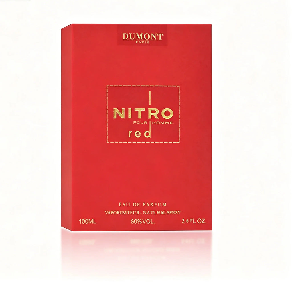 Dumont Nitro Red 3.4 Fl Oz Eau De Toilette for Men – Rich, Fruity, Woody, Floral – A Luxurious, Long-Lasting Scent