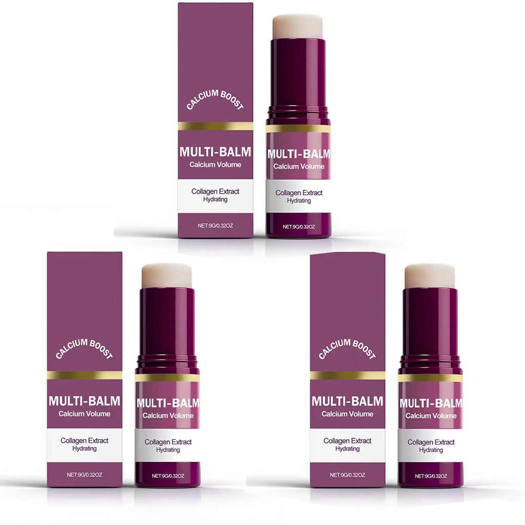 Korean Calcium Volume Multi Balm+Calcium Collagen Moisturizer+Pore Firming Essence Gentle & Moisture Routine for Daily Skincare