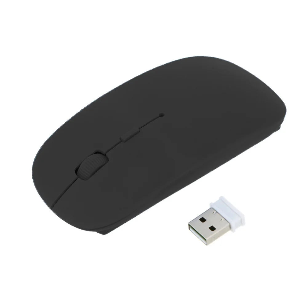 Portable Creative Mini Ultra Slim Cute Wireless Bluetooth Mouse 2.4G Receiver Laptop Gaming Mice PC 1000dpi Computer Accessories