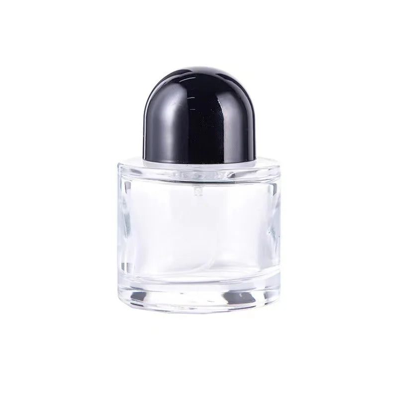 30/50/100ml Refillable Clear Glass Perfume Spray Bottles Fine Mist Atomizer with Sealed Cap Empty Fragrance Cosmetic Container