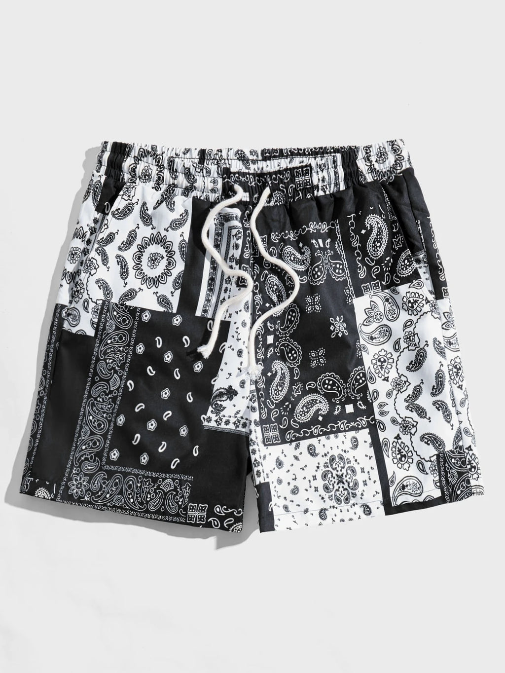 Trend Bandana Graphic Beach Short for Men Summer Fashion 3D Printed Swim Trunks Loose Casual Streetwear Hawaiian Short Pants