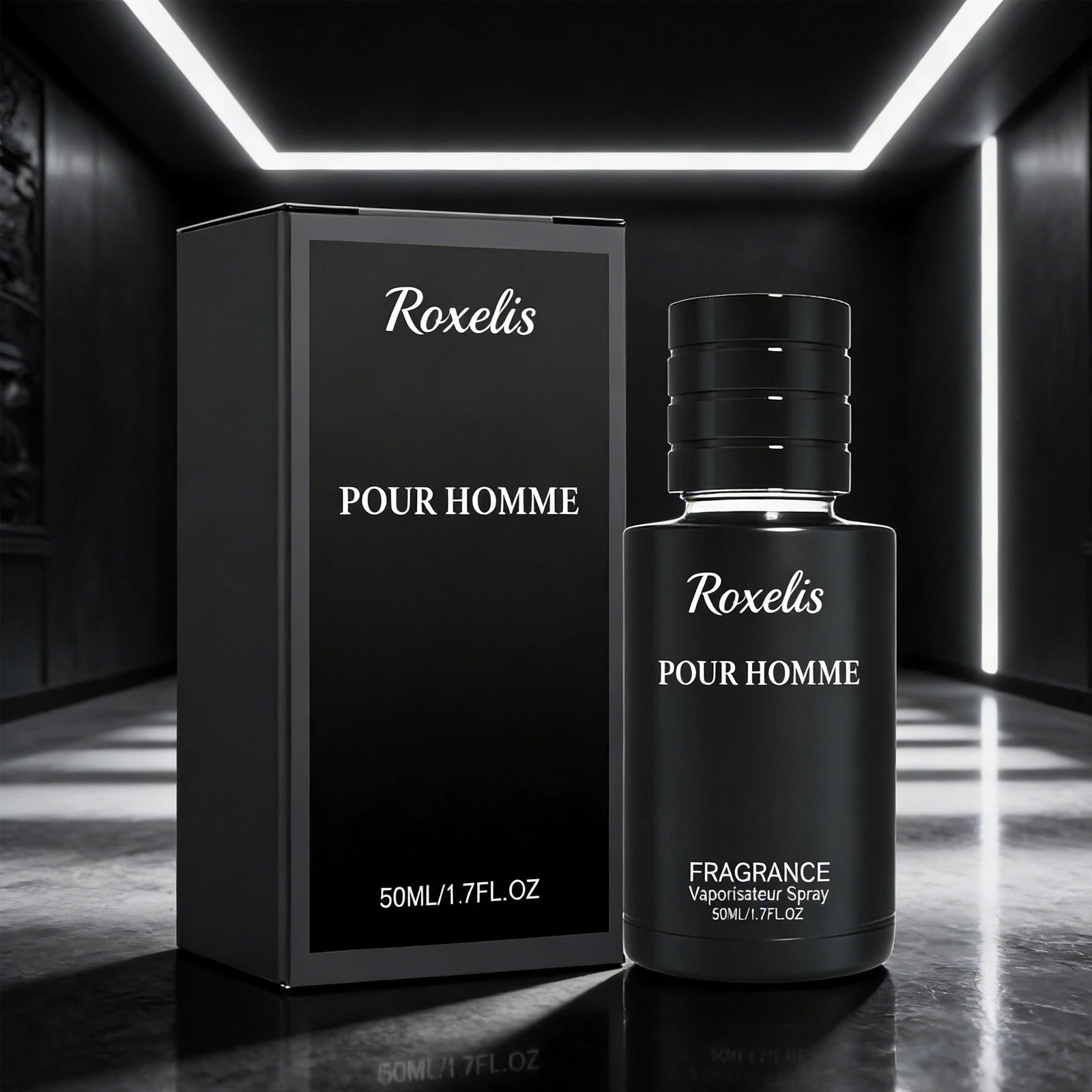 Roxelis 50ml Men Charming Fragrance Gentle Formula Long Lasting Fresh Mint Scent  Elegant Gentleman Fragrance Perfect for Dating