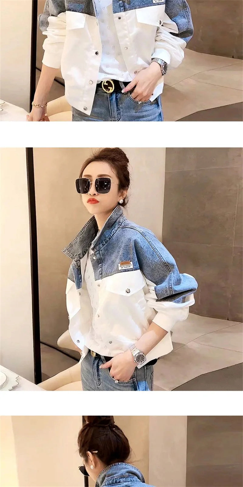 Denim Jacket For Women in Spring and Autumn 2024 New Embroidered Chinese Style Fashion Versatile Denim Clothing High-end women's