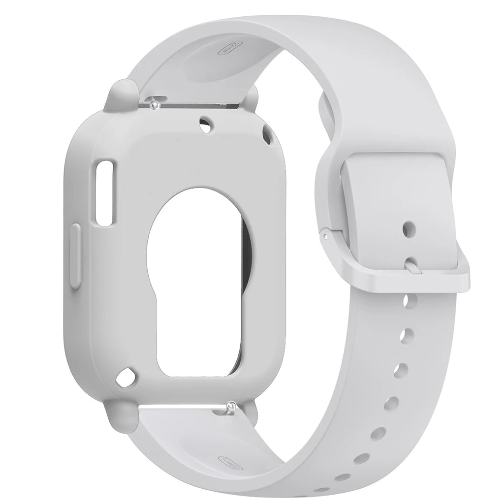 for Redmi Watch 5 Lite / 5 Active Silicone Case + Strap Repacement Bracelet Belt Smart correa Watchband Protective Shell Cover