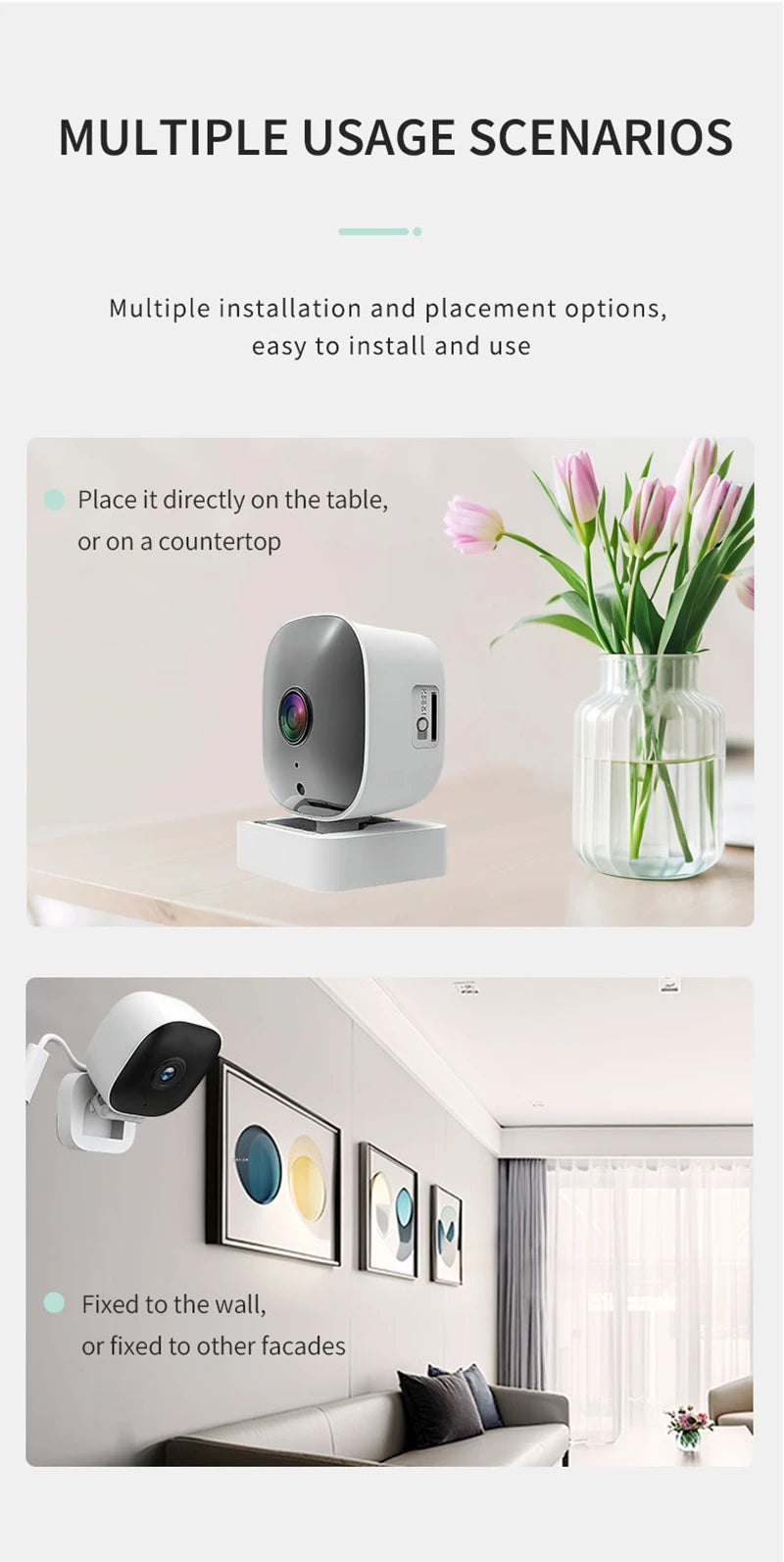 WiFi Camera Safety Monitor Mini 1080P HD Camcorders Indoors Night Version Video Intelligent Camera Security Protection NEW 2026