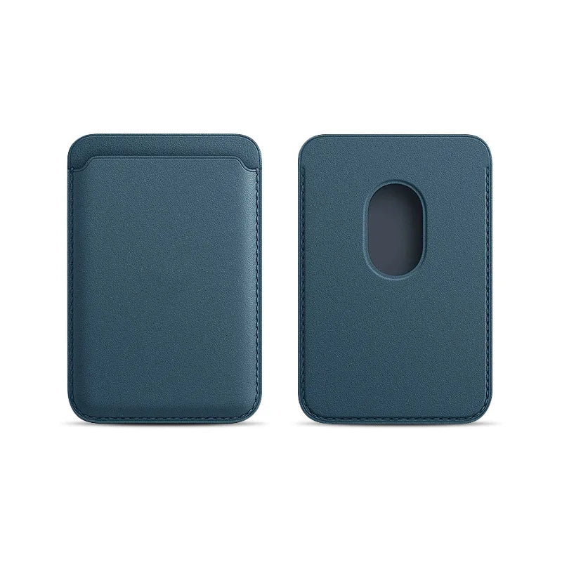 Magnetic Card Holder Leather PU Card Sleeve ID Card Holder Mobile Phone Back Sticker Bag For Magsafe iPhone 17 Card Holder Cover