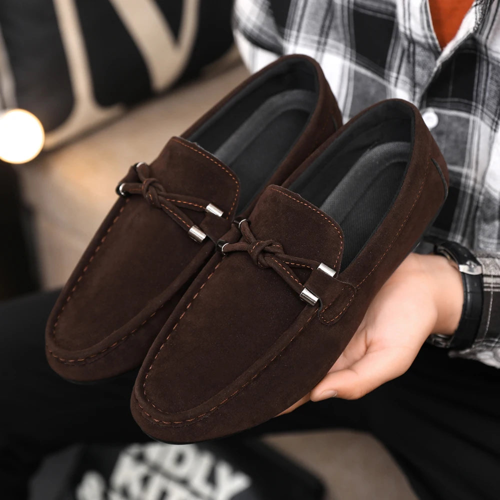 Men Loafers Soft High Quality Spring Autumn Shoes Men Casual Shoes Warm Slip on Flats Driving Shoes Large Size chaussure hommes