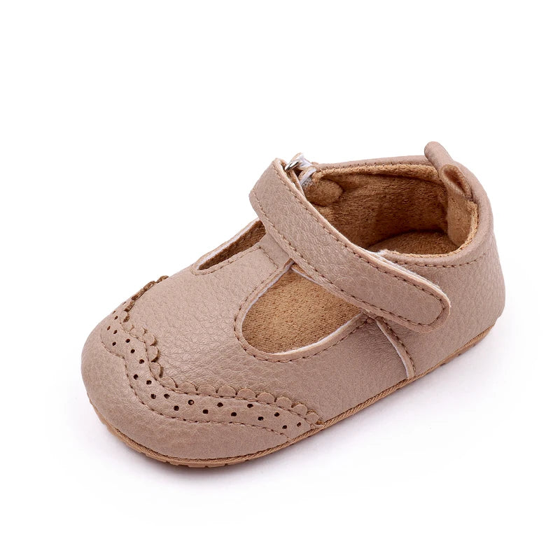 Baby Girl Sandal for Spring and Autumn 0-9-18 Months 11cm/12cm/13cm soft PU and TPR Anti-slip Hollow Breathable 2023 New Fashion
