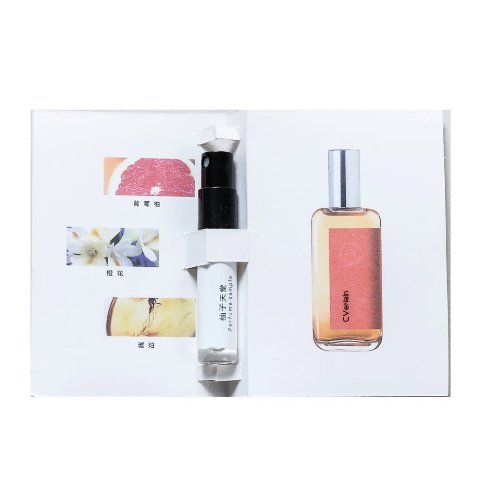 5 pack 3ML men's and women's perfume sample set eau de toilette long-lasting fragrance portable for travel easy to carry around