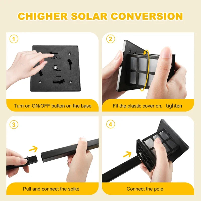 Outdoor Solar Lights Garden Lights Solar Powered Lamp Lantern Waterproof Landscape Lighting Pathway Yard Lawn Garden Decoration