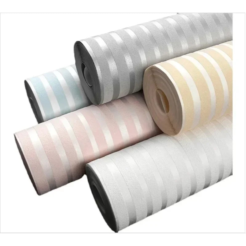 Modern Vertical Stripe Wallpaper Pink Blue Striped Living Room Decor TV Wallpapers 3d Elegant Home Decoration Wall Papers