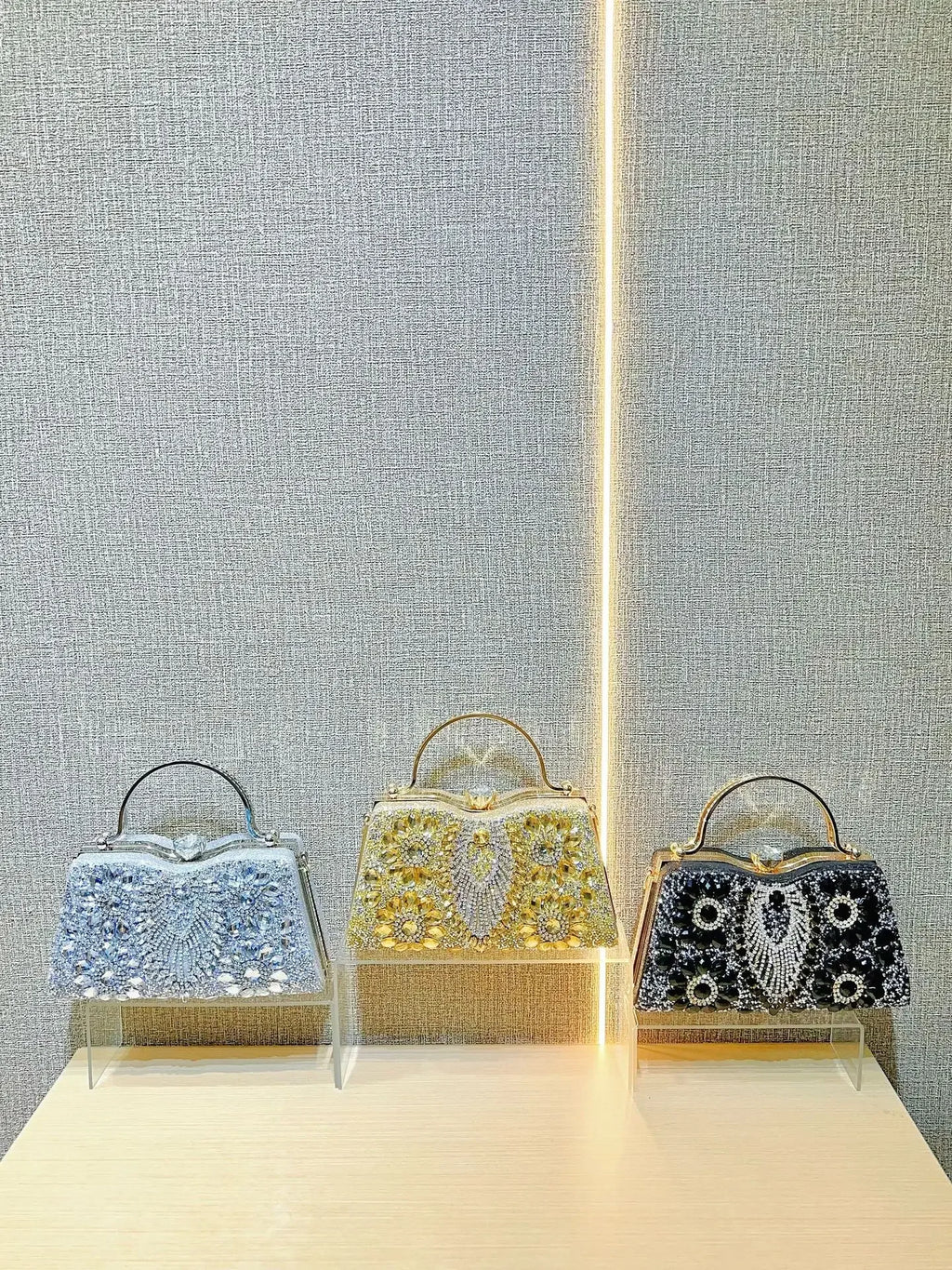 Rhinestone Women Evening Clutch Shiny Dinner Party Handbag Match For Dress Shoulder Crossbody Bag Cosmetic Phone Storage