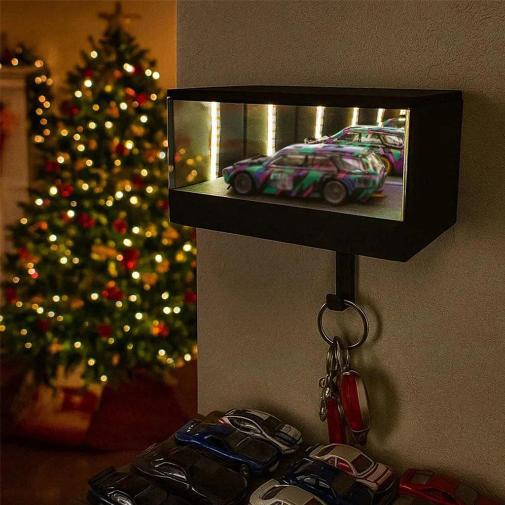 Wall Mount Car Garage Key Holder Funny Infinity Garage Keychain Car Key Storage Rack Car Key Hanger for Cars Enthusiasts