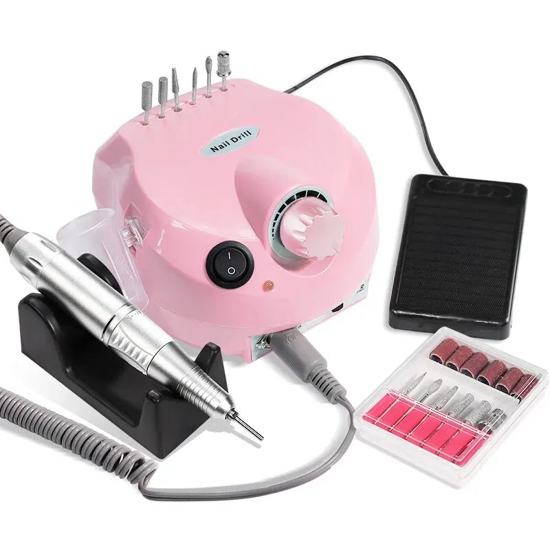 35000RPM Professional Nail Drill Machine for Manicure Drill Tips Electric Nails Sander Pedicure File Polisher Equipment Tools
