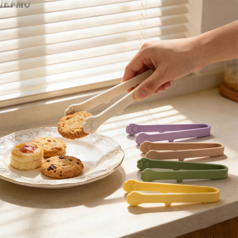 Silicone Cat Paw Food Clip Bakery Clips Ice Cube Clips Snack Clips Heat Resistant BPA Free Kitchen Gadgets