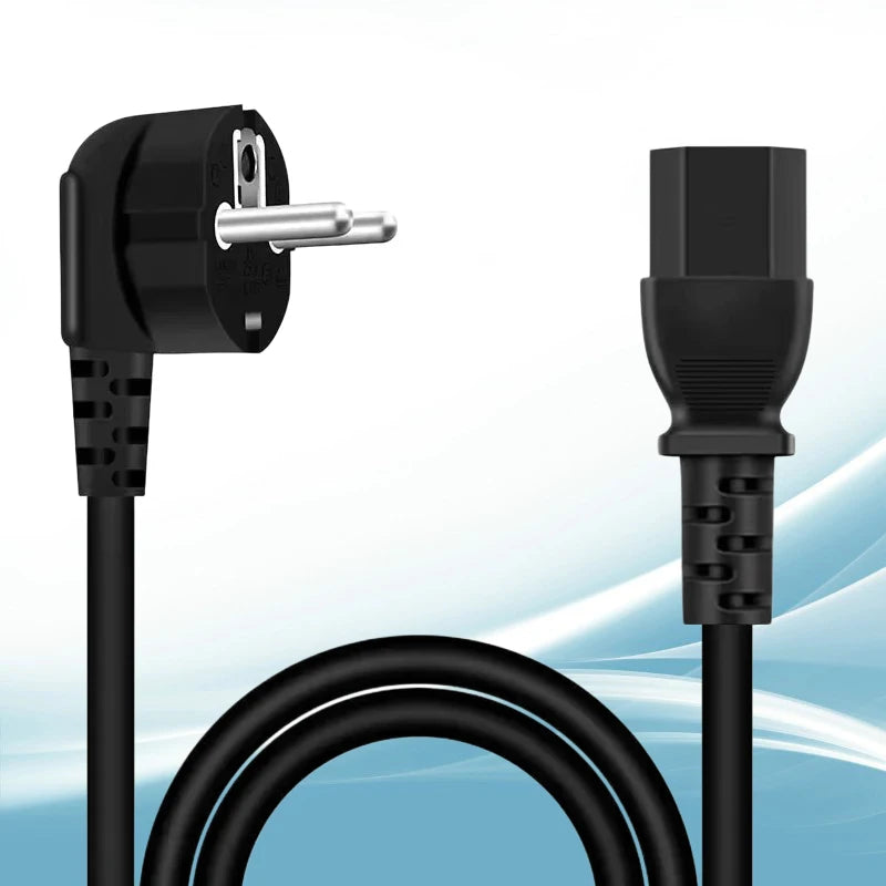 1.5m 3 Prong US/EU/UK Plug AC Power Cord Cable For Electronics/TV/Computer/Printer/Radio/Monitor/Laptop