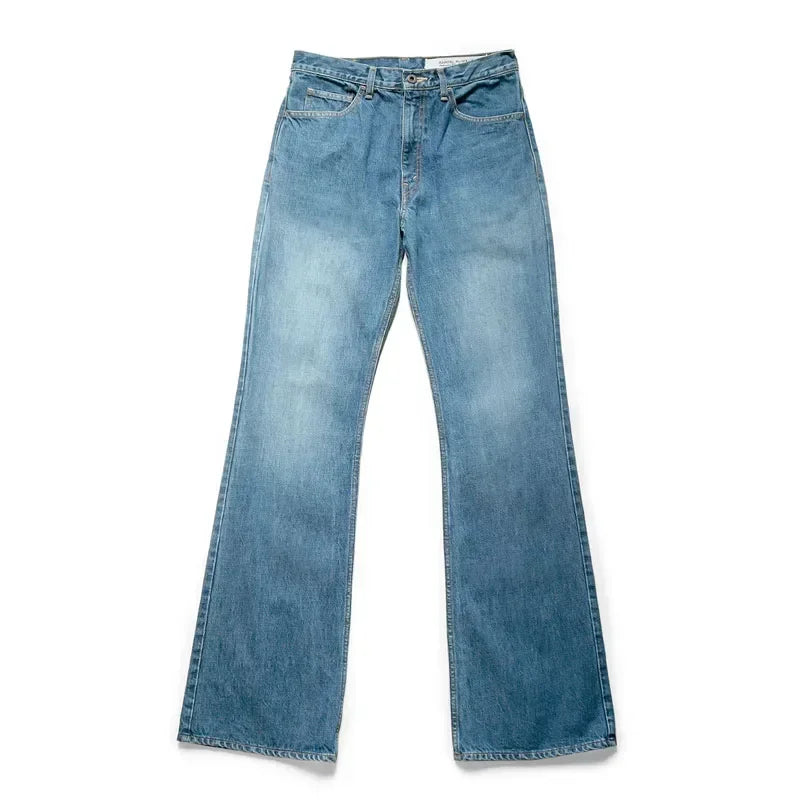 KAPITAL Hirata Kazuhiro New Arrival japan Style Cotton Casual Flare Light Blue Denim Jeans for Men