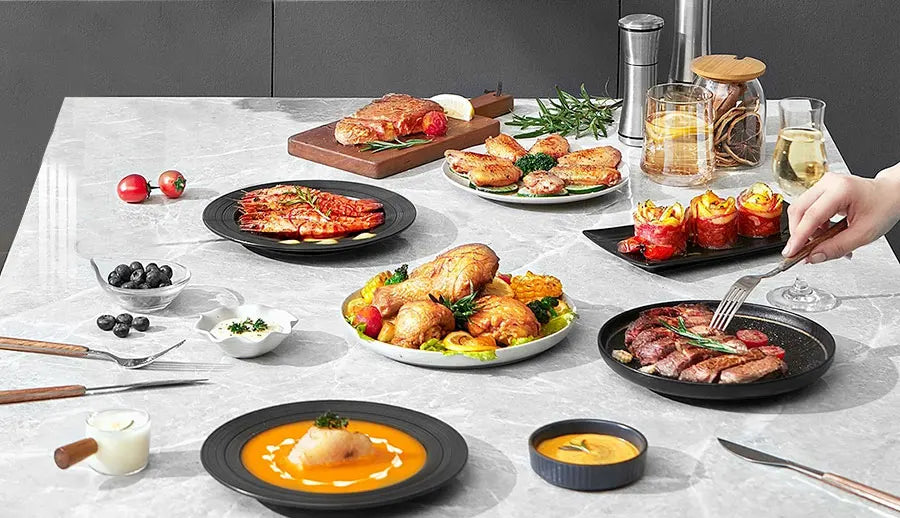 30L Electric Touch Screen Air Fryer Oven Stainless Steel Multifunctional Countertop Convection Dutch Household Chicken Pizza