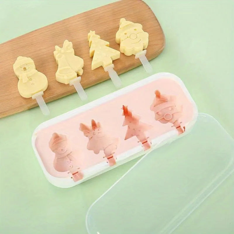 Cartoon Popsicle Mold, Ice Molds, Reusable Ice Cream Molds, Beach Accessories, Summer Kitchen Gadgets, Kitchen Stuff