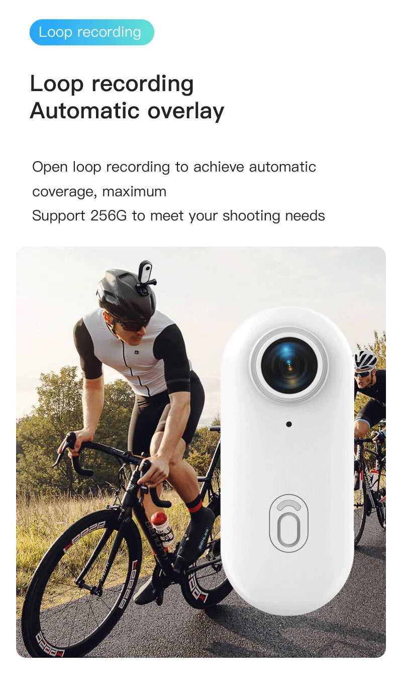 Waterproof Action 4K Camera 1080P Ultra Mini Wireless WiFi POV Bodycam for Bicycle Motorcycle Pocket Sports Recording HD Quality