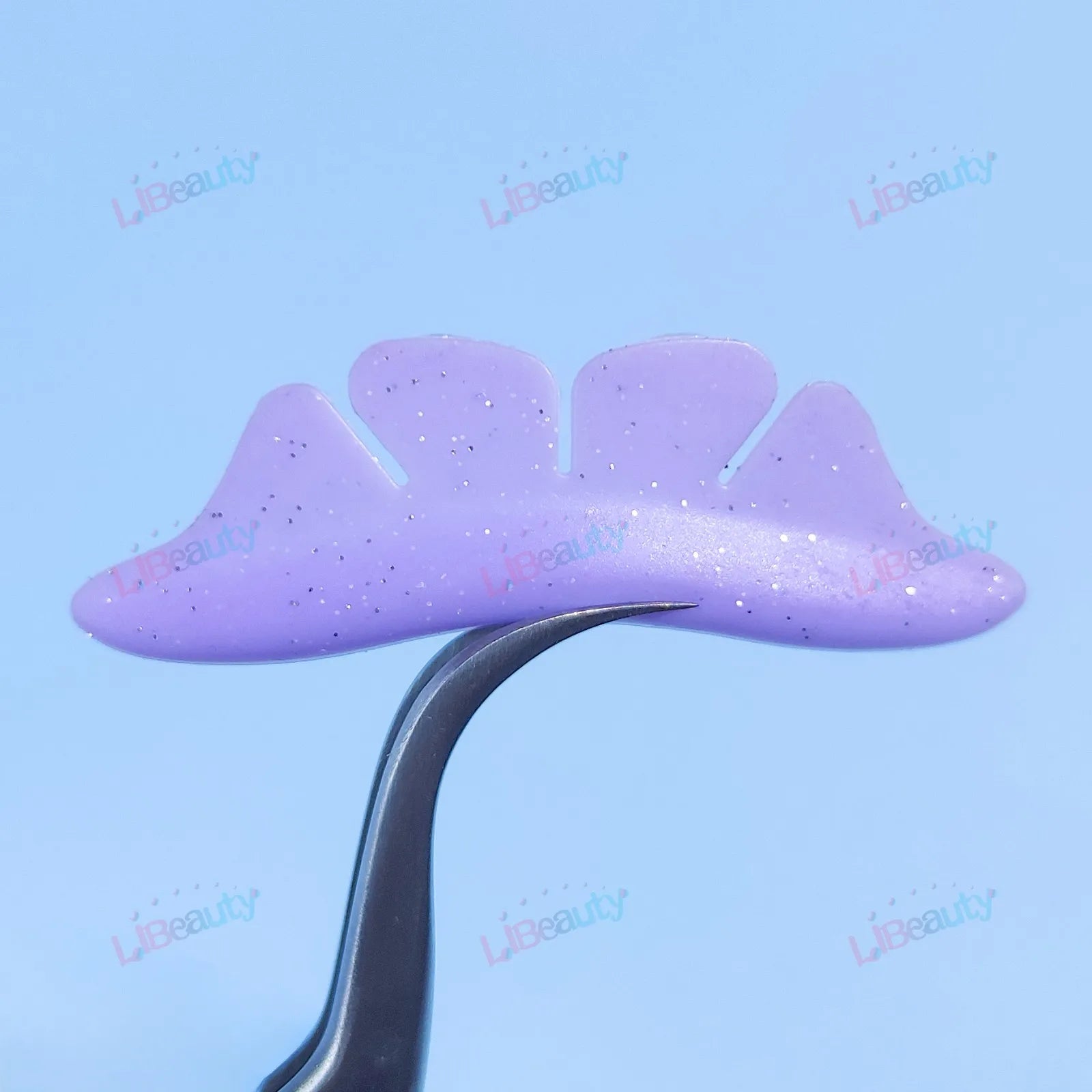 Libeauty 1 Pair Silicone Glitter Butterfly Lash Lift Shield Eyelash Perm Pads Lash Lifting 3D Eyelash Curler Accessories Tool
